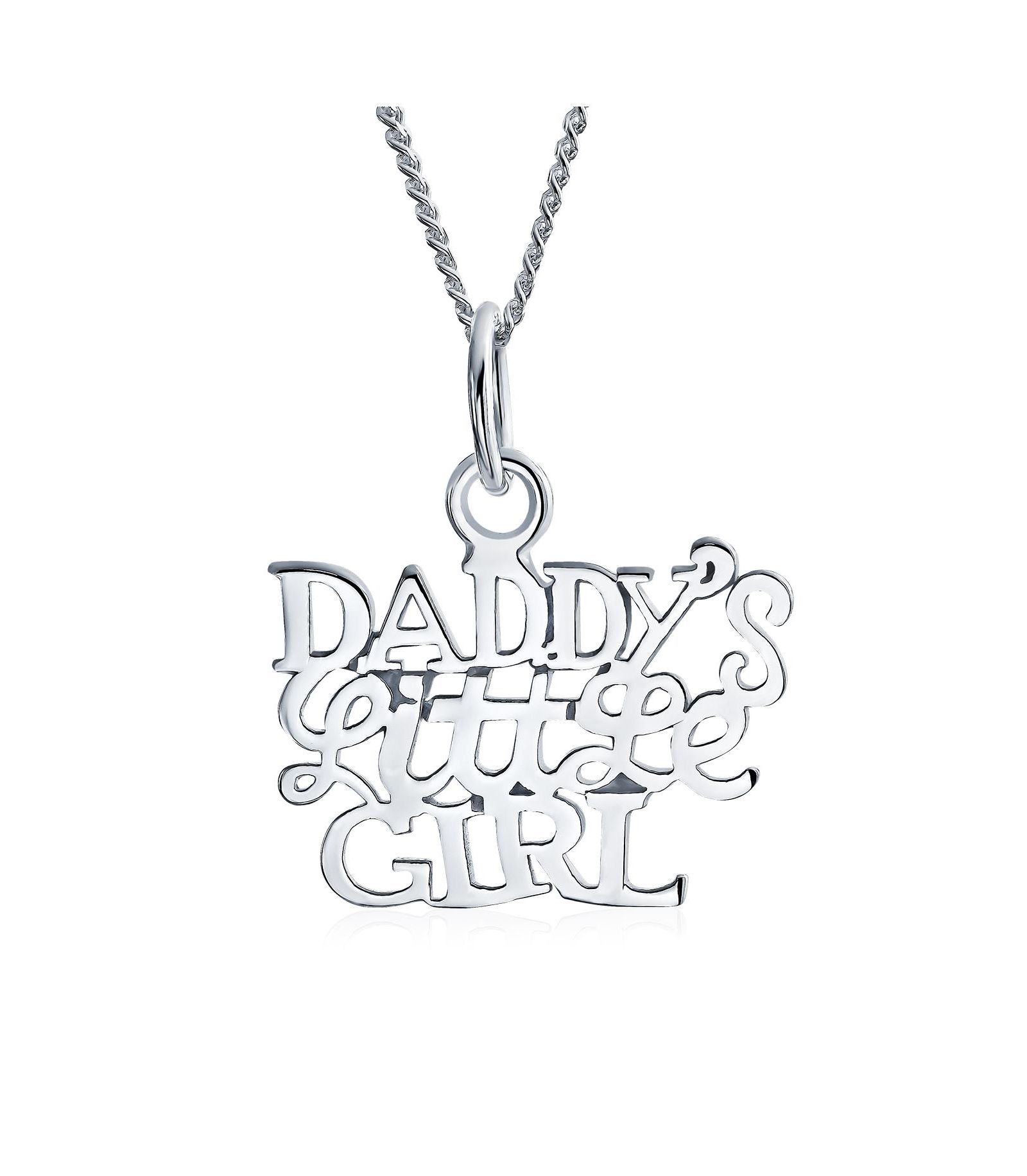 Bling Jewelry Подвеска-кулон 'Daddy's Little Girl' из стерлингового серебра