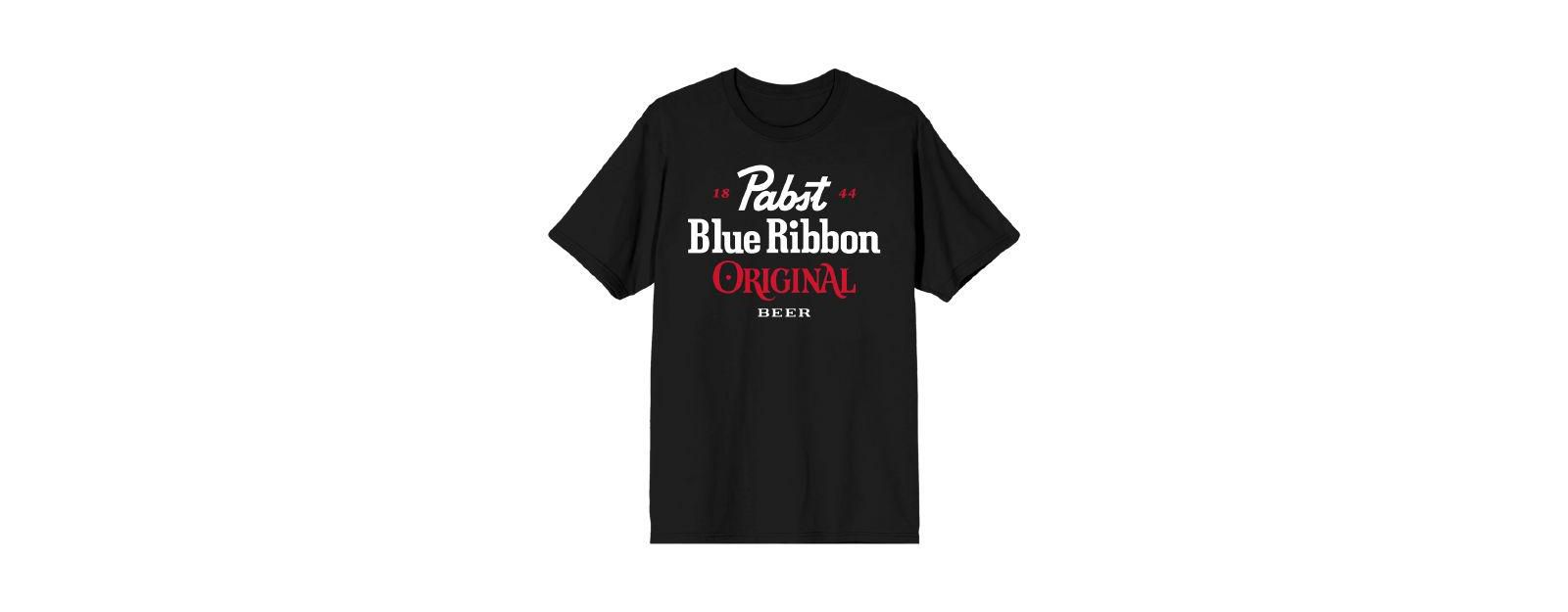 Pabst Blue Ribbon Футболка Black Beer Logo Big & Tall