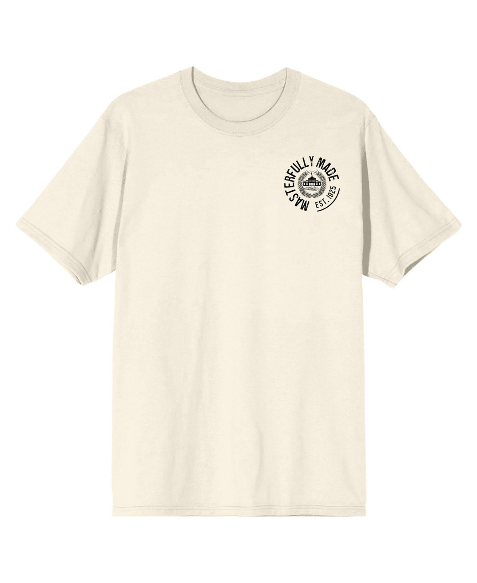 Modelo Men's Pablo Dier Signature Crew Neck Short Sleeve Natural T-shirt -XL