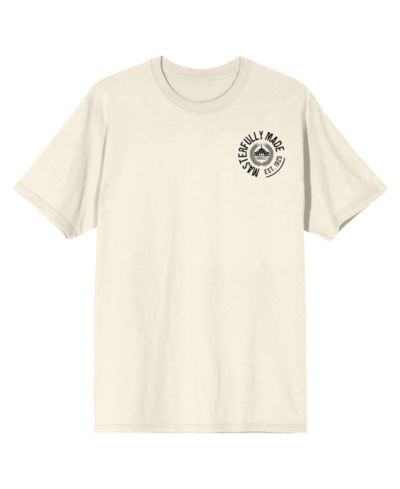 Modelo Men's Pablo Dier Signature Crew Neck Short Sleeve Natural T-shirt -XL