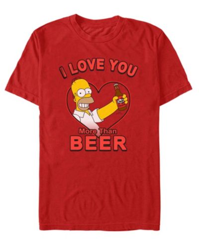 Fifth Sun Men's The Simpson's Beer Mine Short Sleeve T-Shirt