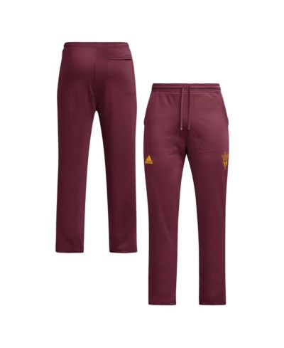 Мужские брюки Adidas Arizona State Sun Devils Open Hem AEROREADY, бордовый цвет