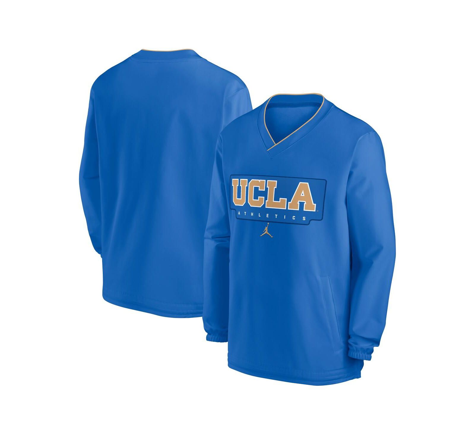 Jordan Men's Blue UCLA Bruins 2024 Sideline Pullover Windshirt