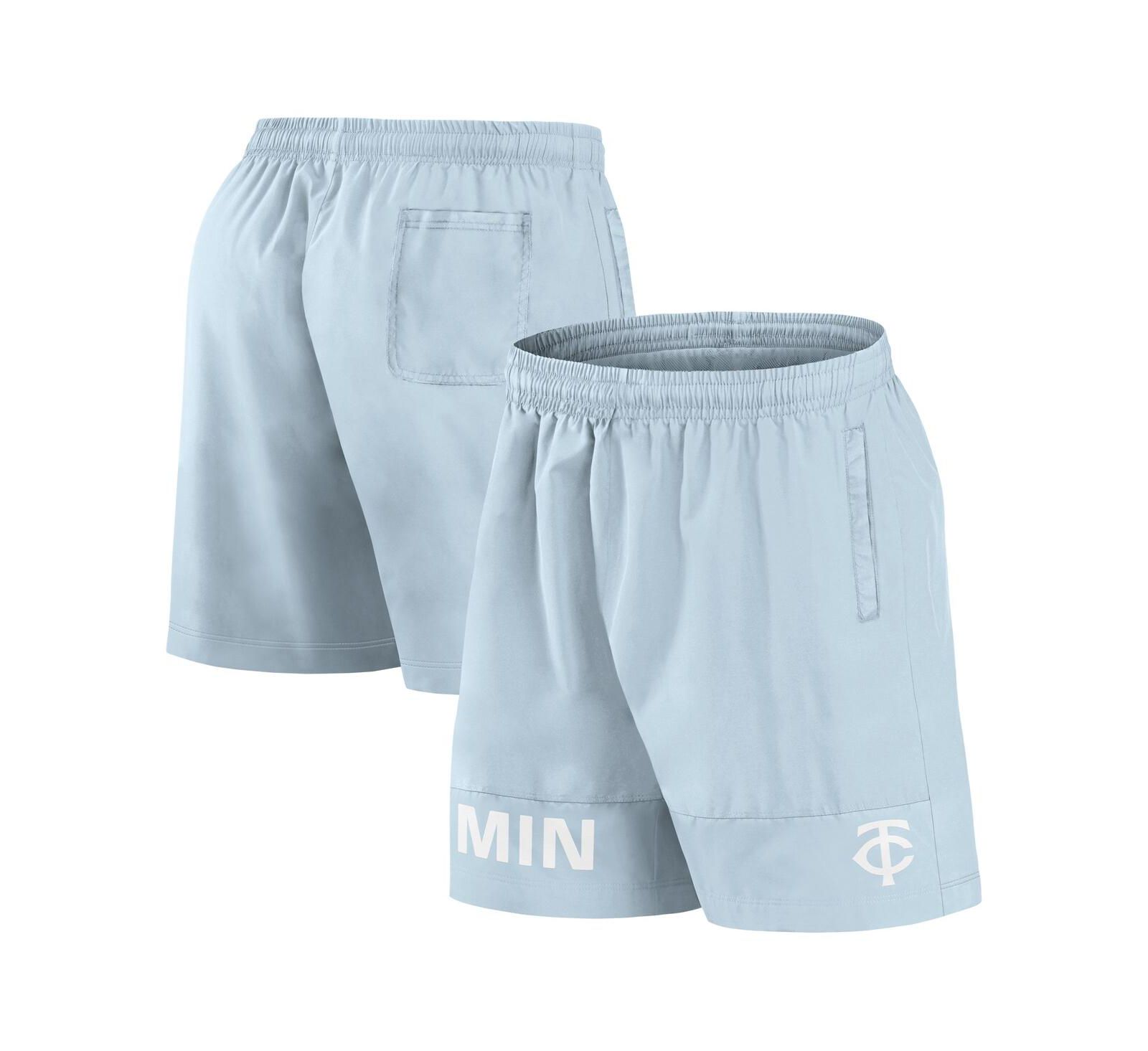 Мужские плавательные шорты Fanatics Light Blue Minnesota Twins Elements