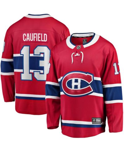 Fanatics Мужская джерси Cole Caufield Red Montreal Canadiens Home Premier Breakaway