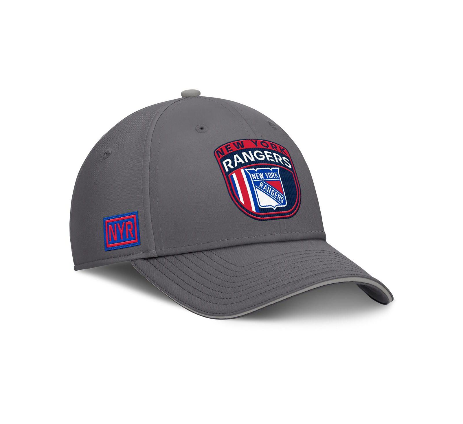 Мужская кепка Fanatics Gray New York Rangers Home Ice Flex Hat