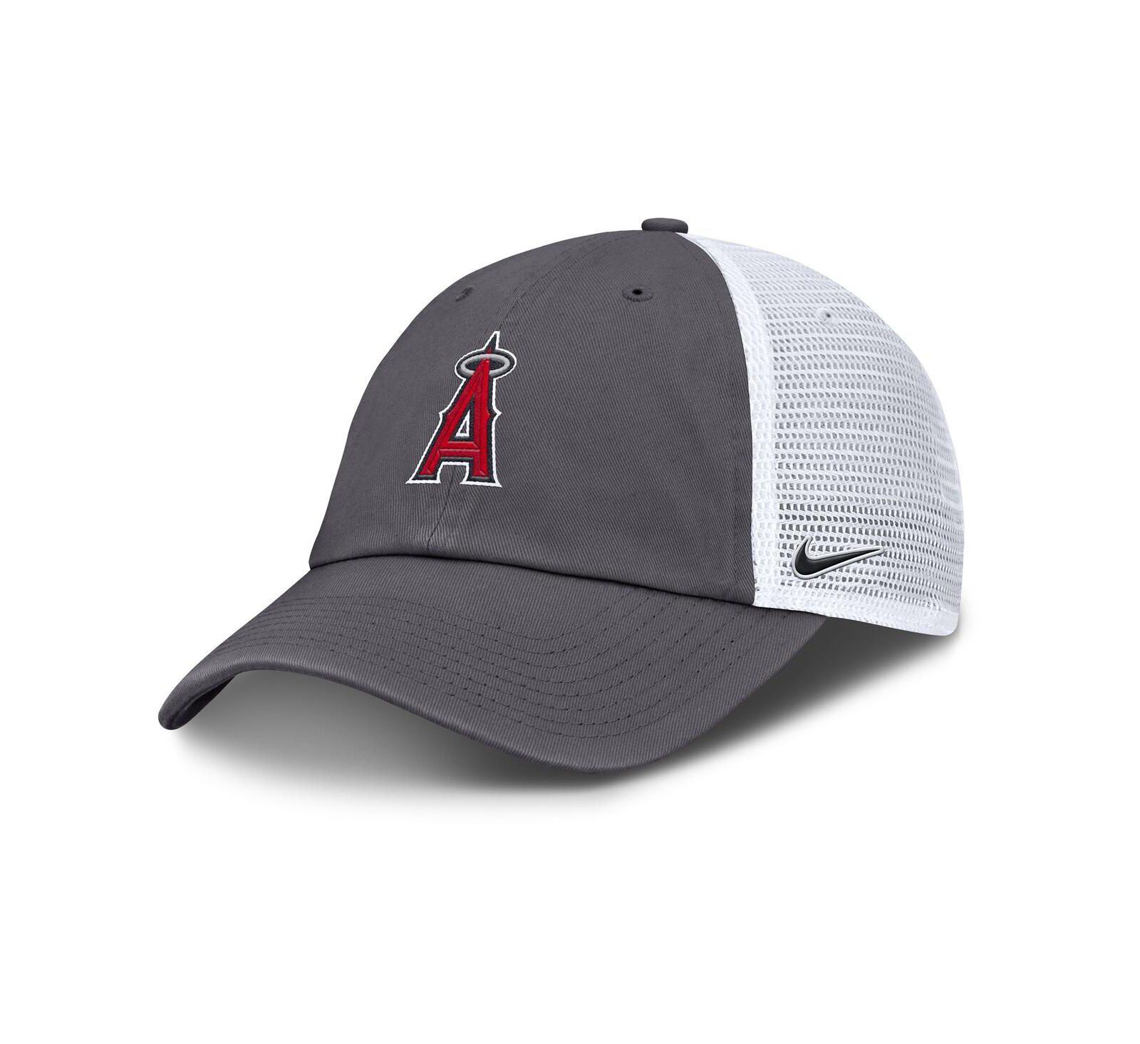 Мужская регулируемая кепка-тракер Nike Gray Los Angeles Angels
