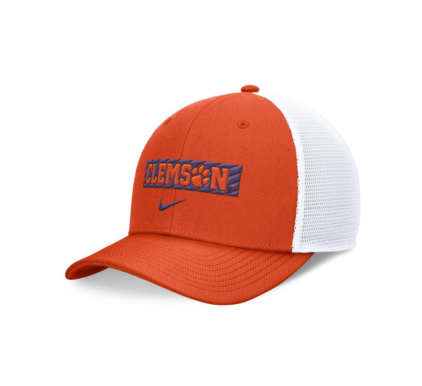 Nike Мужская кепка Trucker Clemson Tigers 2024, оранжевый/белый