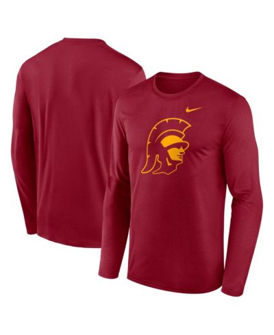Nike Мужская футболка с длинным рукавом USC Trojans Primetime Alternate Logo Legend, кардинальный красный