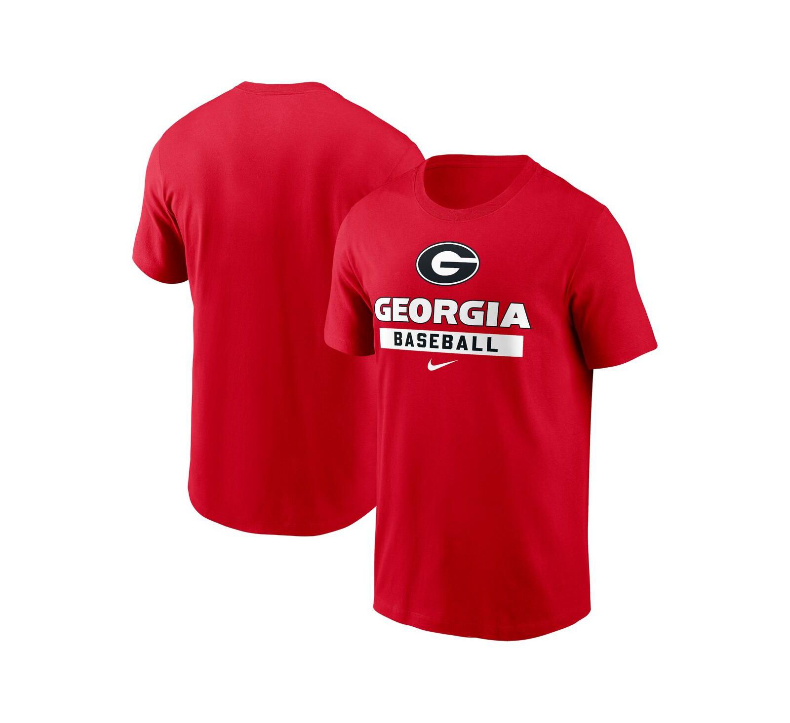 Nike Мужская футболка для бейсбола Georgia Bulldogs, красная