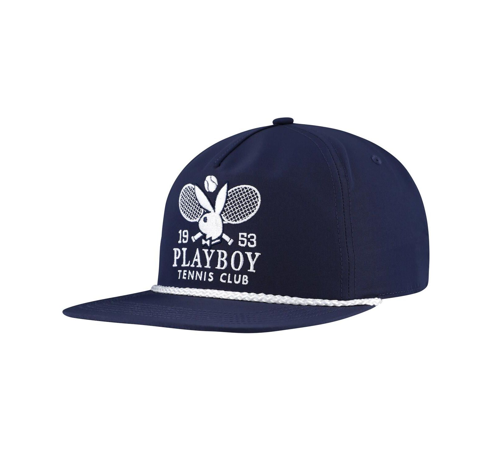 Мужская бейсболка Lids Navy Playboy Tennis Club Golf Adjustable Hat