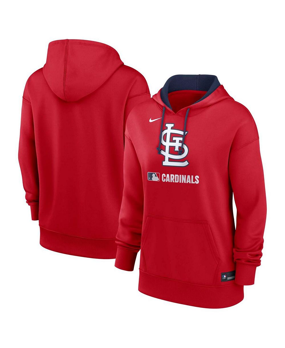 Nike женское худи Nike Performance с коротким рукавом, красное, Authentic Collection, St. Louis Cardinals