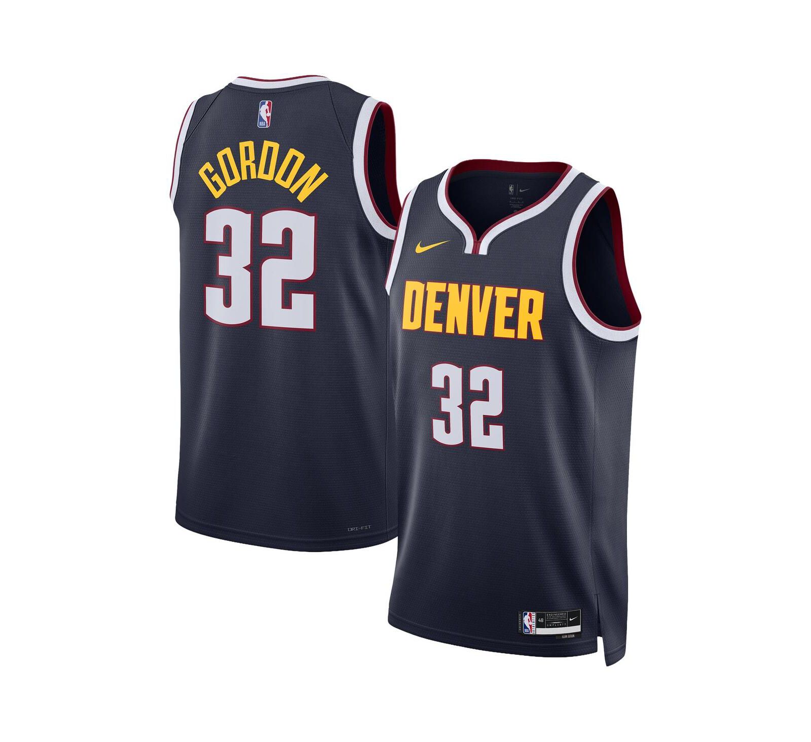 Nike Men's Women's Aaron Gordon Navy Denver Nuggets Swingman Jersey - Icon Edition