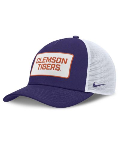 Nike Мужская кепка Clemson Tigers 2025 On-Field Rise Patch Trucker фиолетовая/белая