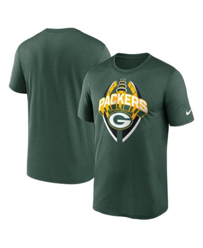 Мужская футболка Nike Green Bay Packers Legend Icon Performance зеленого цвета