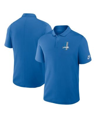 Nike Men's Blue Detroit Lions Rewind Victory Performance Polo Shirt