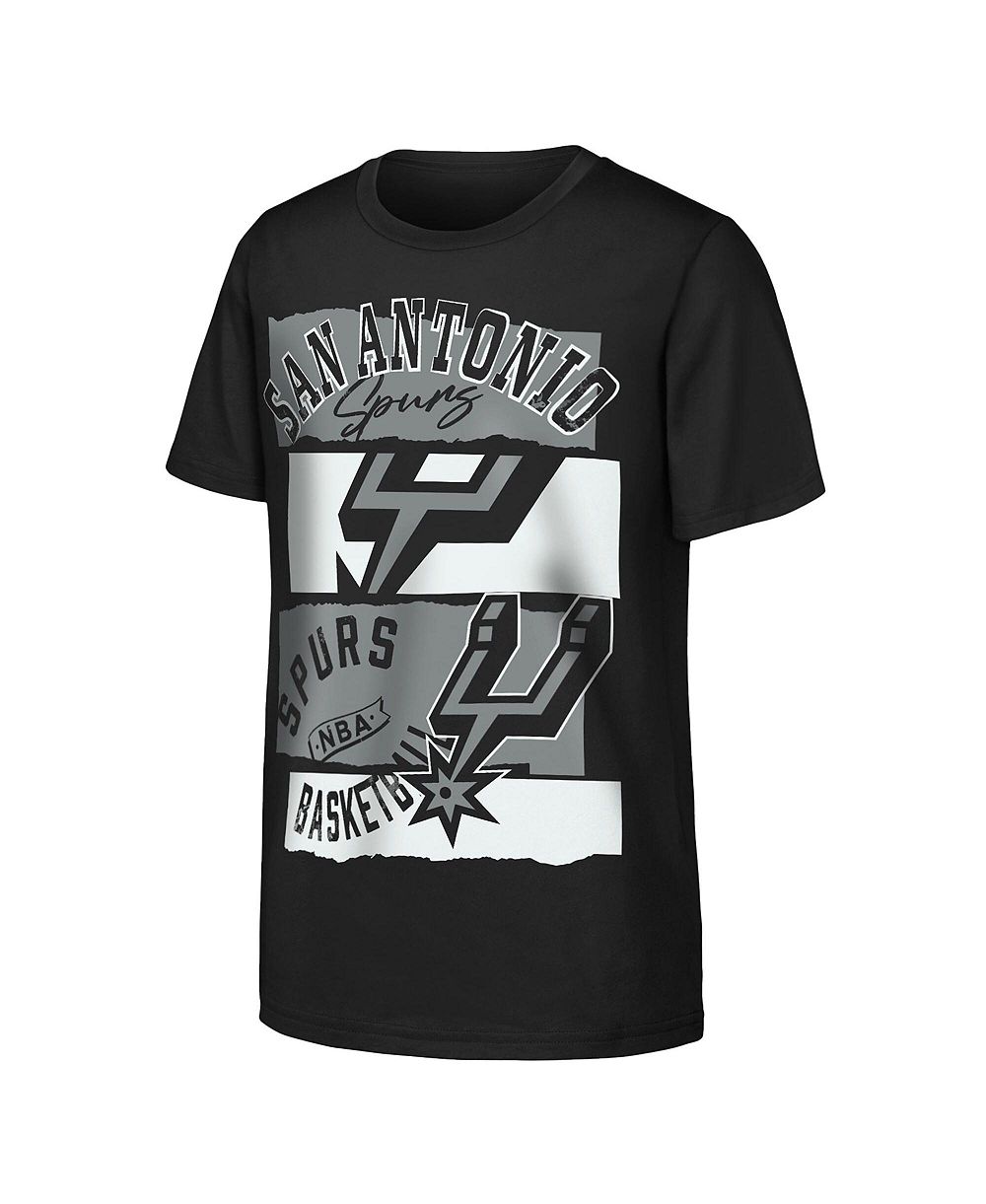 Outerstuff футболка для мальчиков и девочек Black San Antonio Spurs In The Paint
