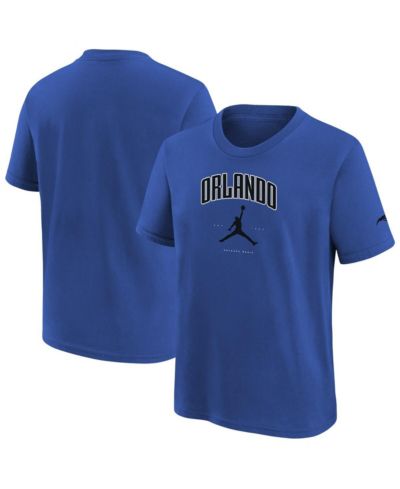 Jordan Big Boys and Girls Blue Orlando Magic Essential Cities T-Shirt