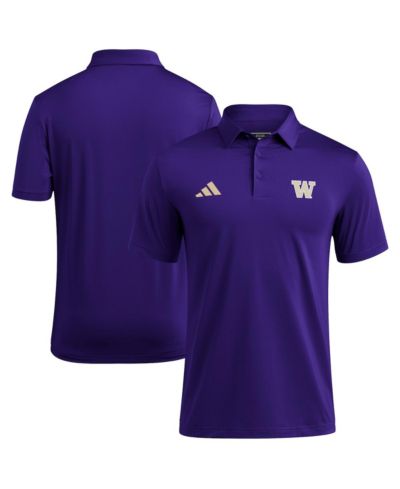 Рубашка-поло Adidas Ultimate 365 для мужчин в цвете Purple Washington Huskies