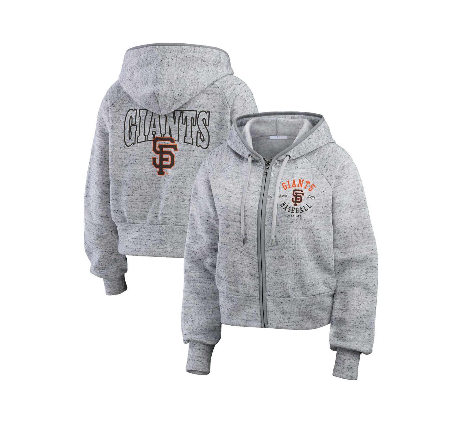 WEAR by Erin Andrews Женский укороченный худи с принтом San Francisco Giants