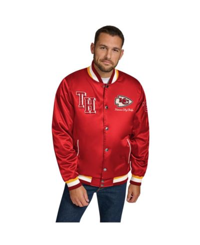 Мужская атласная куртка Tommy Hilfiger Men's Red Kansas City Chiefs Dante Full-Snap