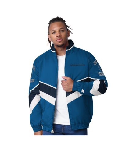 Мужская куртка Starter Blue Minnesota Timberwolves Captain Oxford Full-Zip