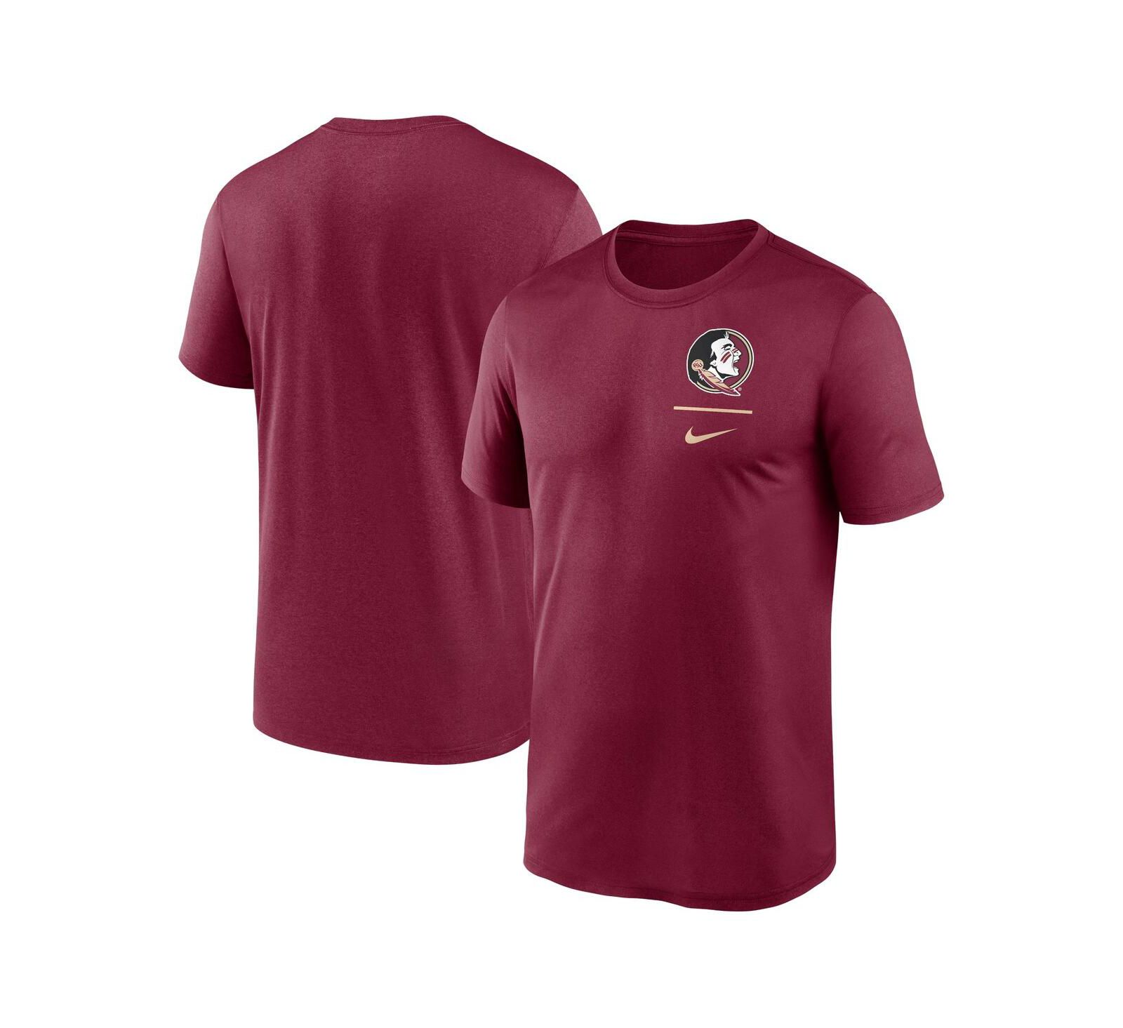 Мужская футболка Nike Garnet Florida State Seminoles Primary Logo Legend Performance
