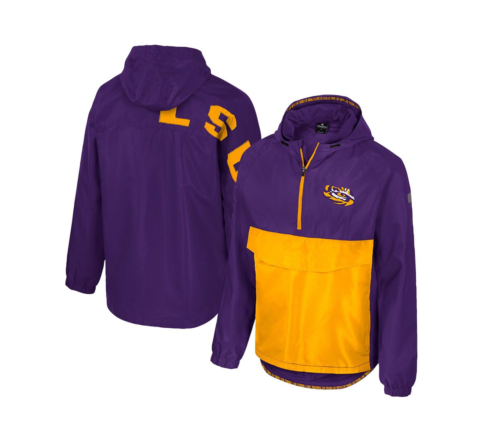 Colosseum Men's Purple LSU Tigers Reloaded Anorak Half-Zip Jacket