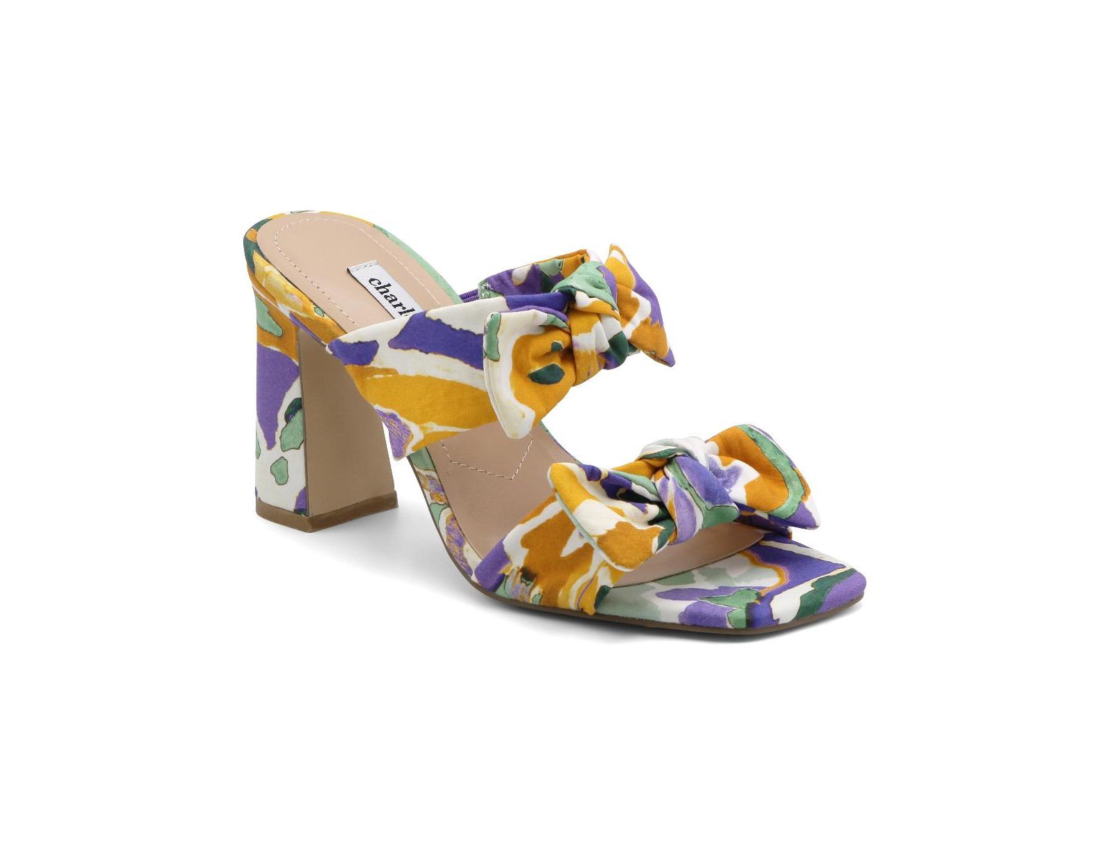 Женские босоножки Charles David Rox Knotted Chunky High Heel Dress