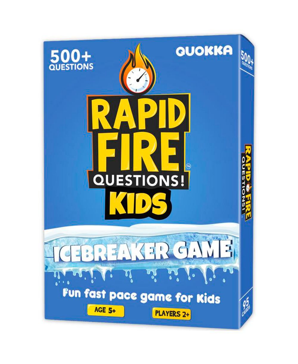 Quokka Rapid Fire Conversation Party Card Game, 95 Cards, Ages 8+