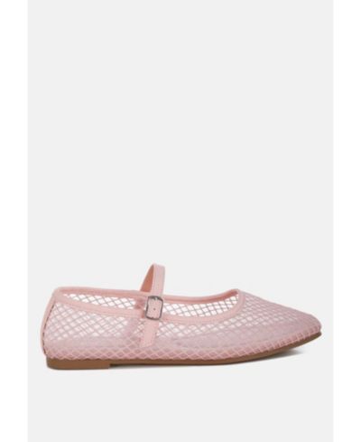 London Rag Women's Averona Mesh Mary Jane Flats