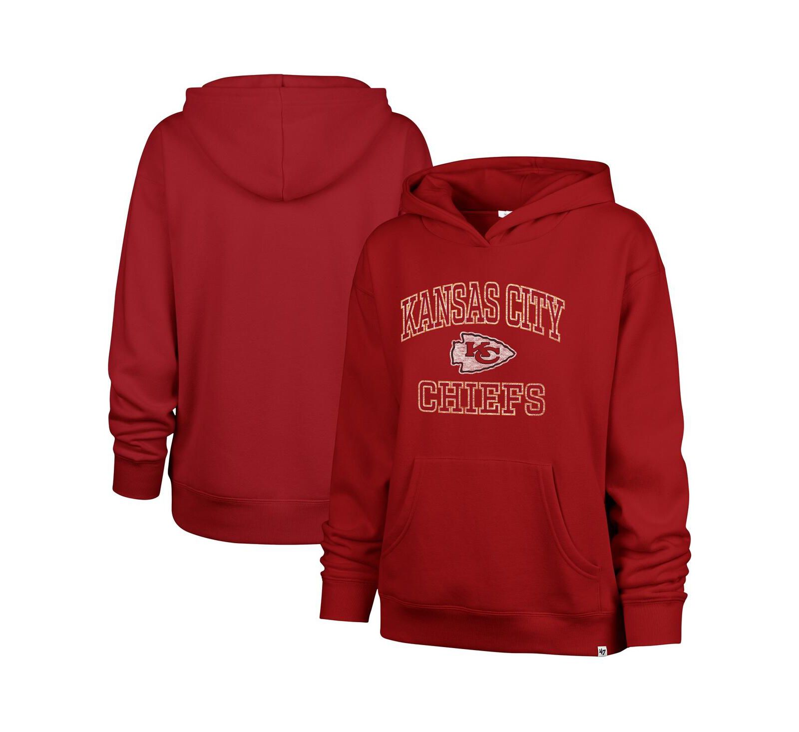 Женское худи '47 Brand Kansas City Chiefs Clarity Naomi Pullover, Red