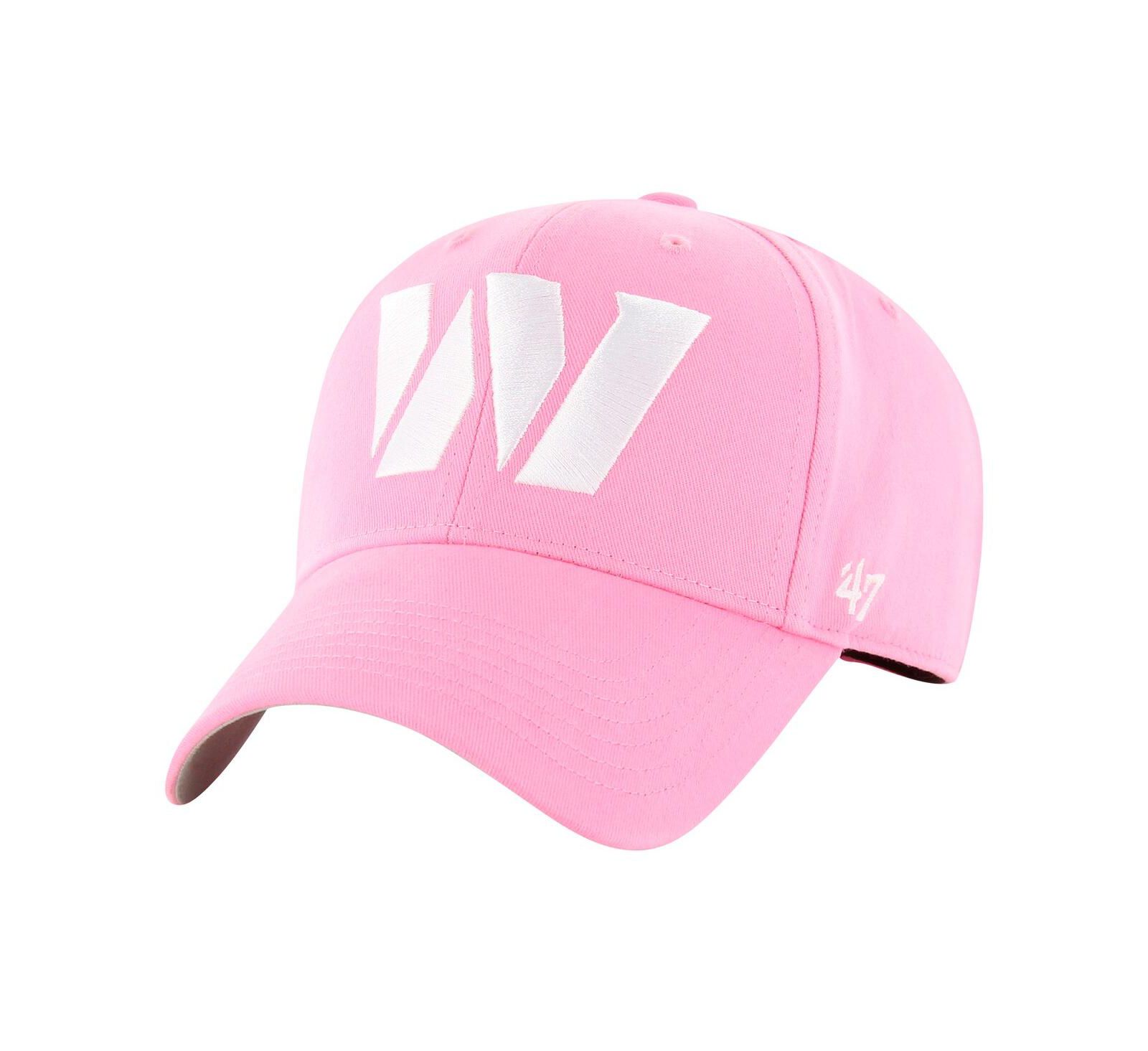 '47 Brand Кепка Big Girls Pink Washington Commanders Rose MVP регулируемая