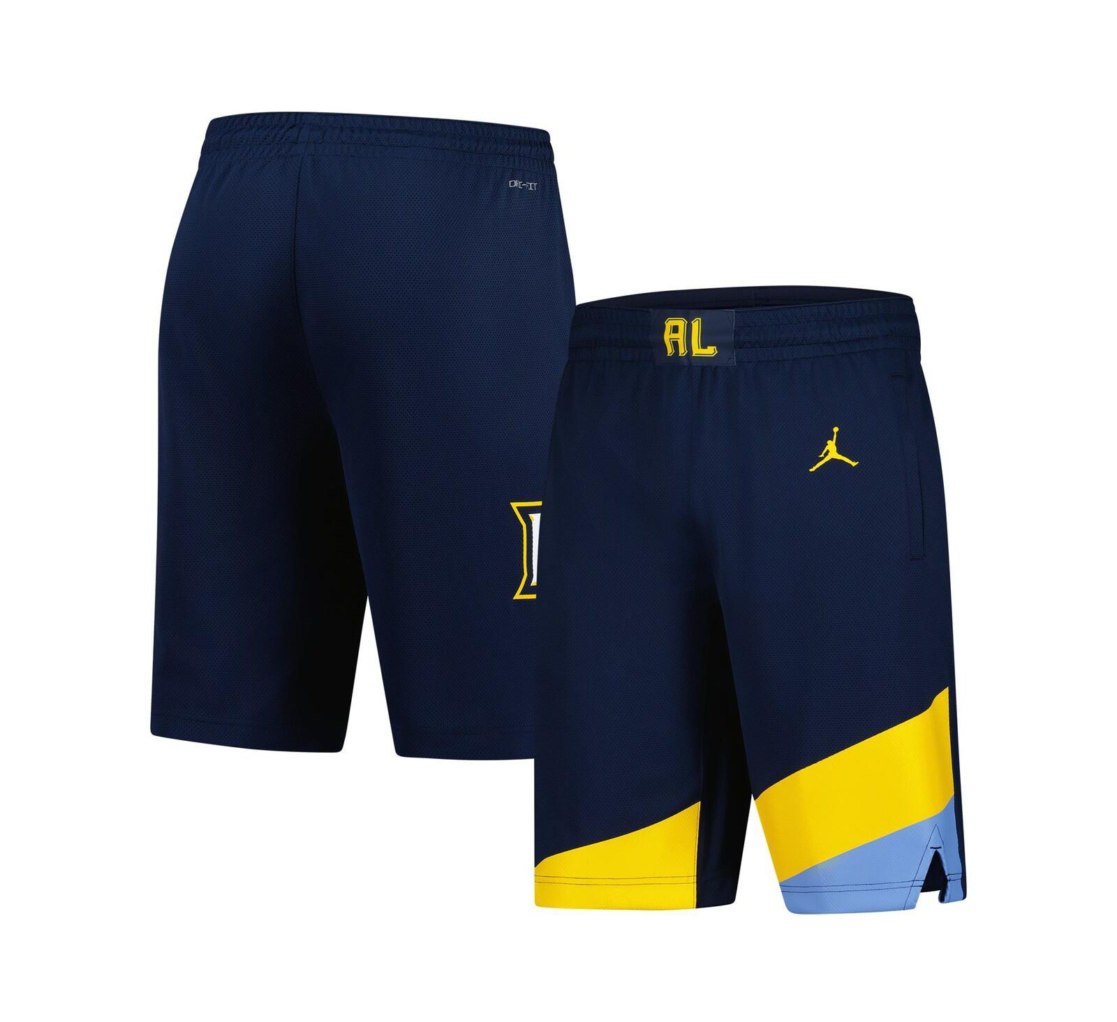 Jordan Men's Navy Marquette Golden Eagles Replica Basketball Shorts