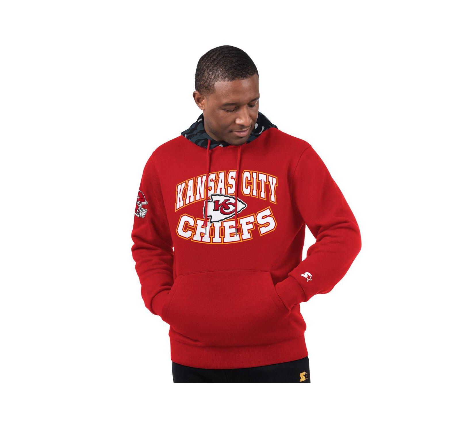 Мужское худи Starter Red Kansas City Chiefs Thursday Night Gridiron