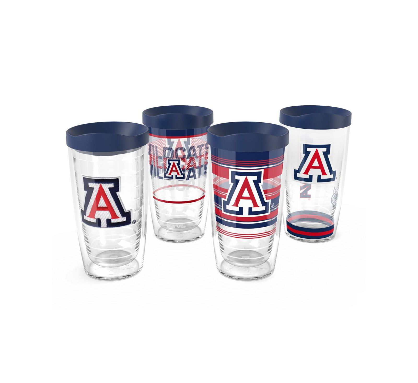Классический стакан Tervis Arizona Wildcats 16oz., набор из 4 штук
