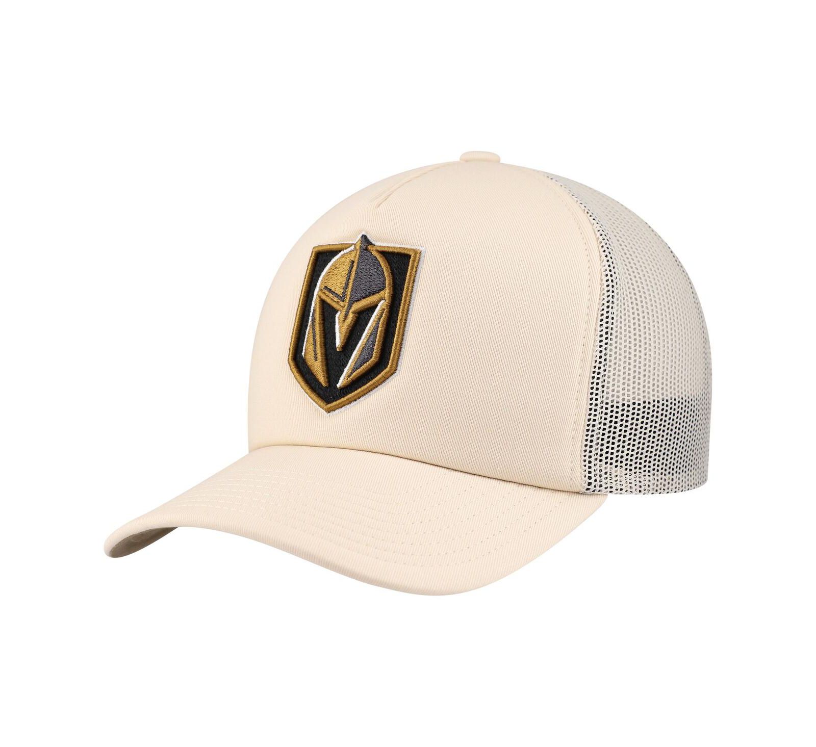 Mitchell & Ness Men's Cream Vegas Golden Knights Foam Front Trucker Adjustable Hat