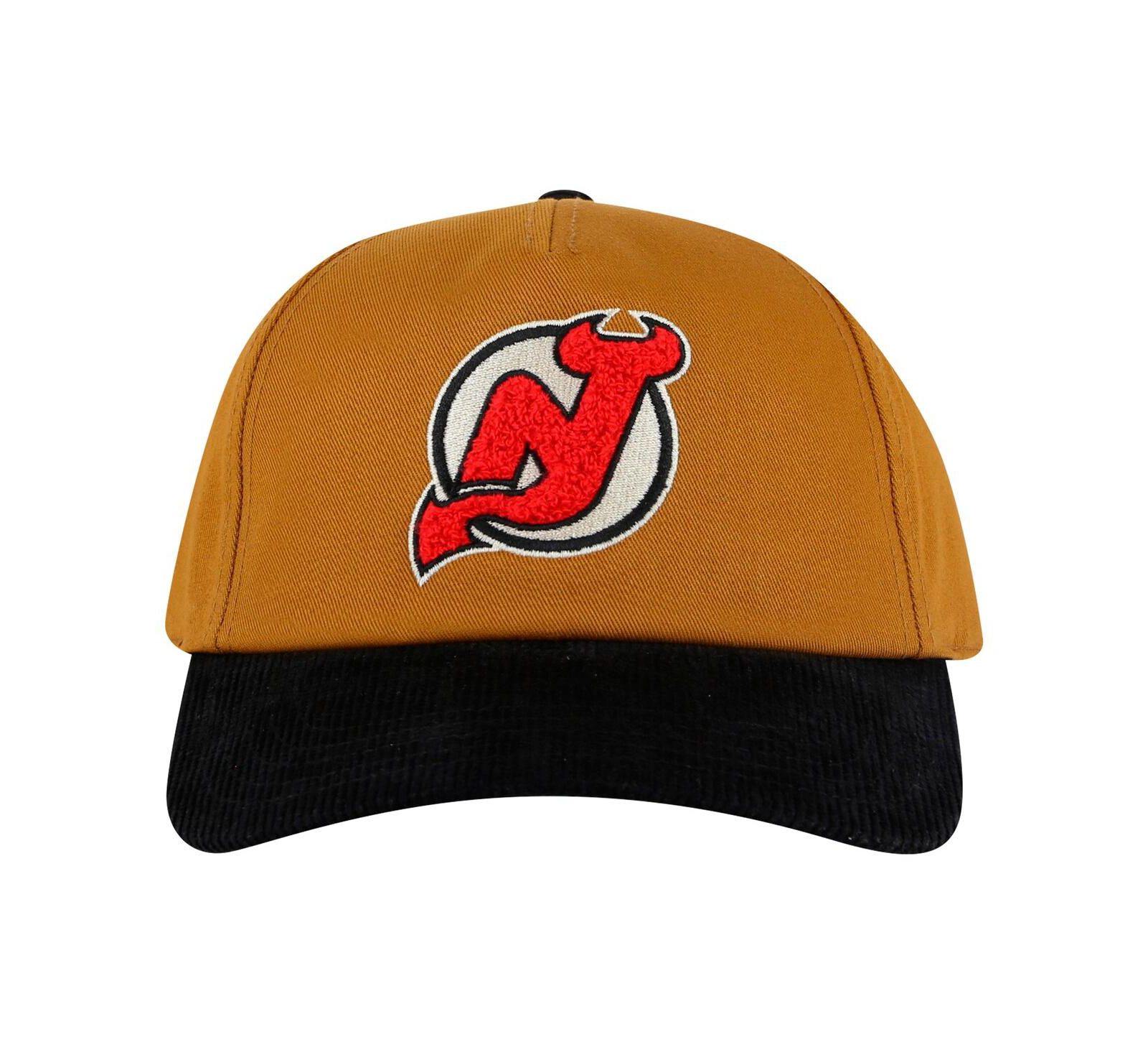 Мужская регулируемая кепка American Needle Tan/Black New Jersey Devils Burnett