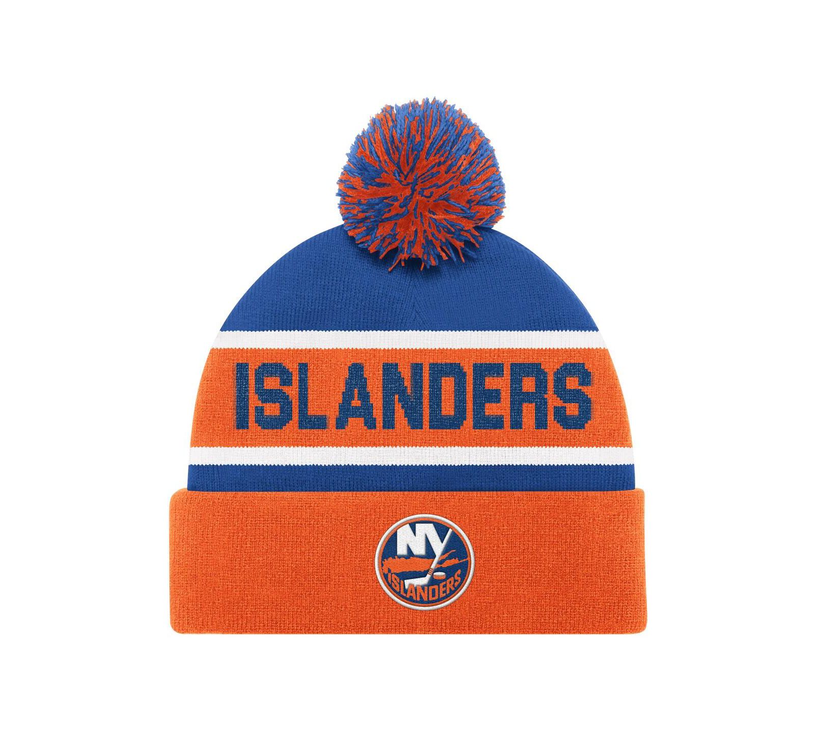 Мужская вязаная шапка Starter New York Islanders с помпоном