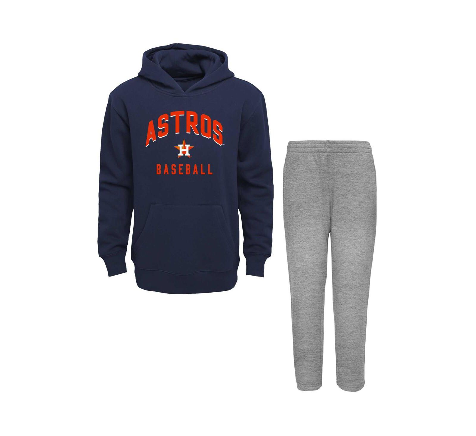 Outerstuff Детский набор Outerstuff Houston Astros Play by Play Pullover Hoodie Pants Navy/Heather Gray