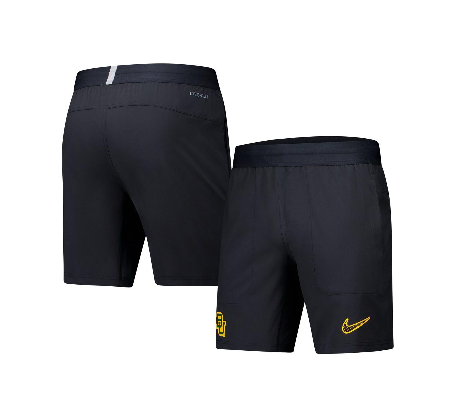 Мужские шорты Nike Baylor Bears 2024/25 Sideline Performance Woven Black