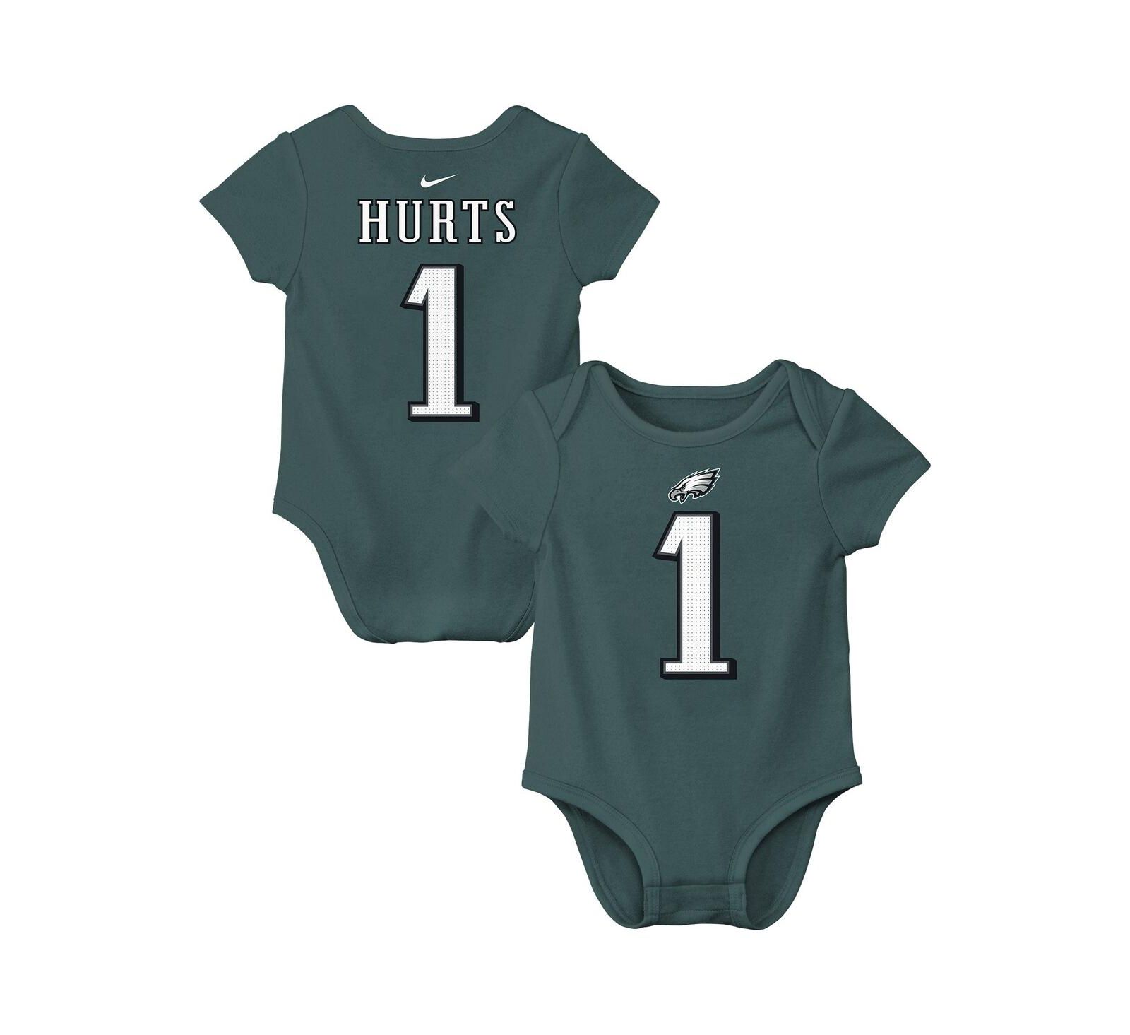 Боди Nike для малышей Midnight Green Jalen Hurts Philadelphia Eagles Player Name & Number