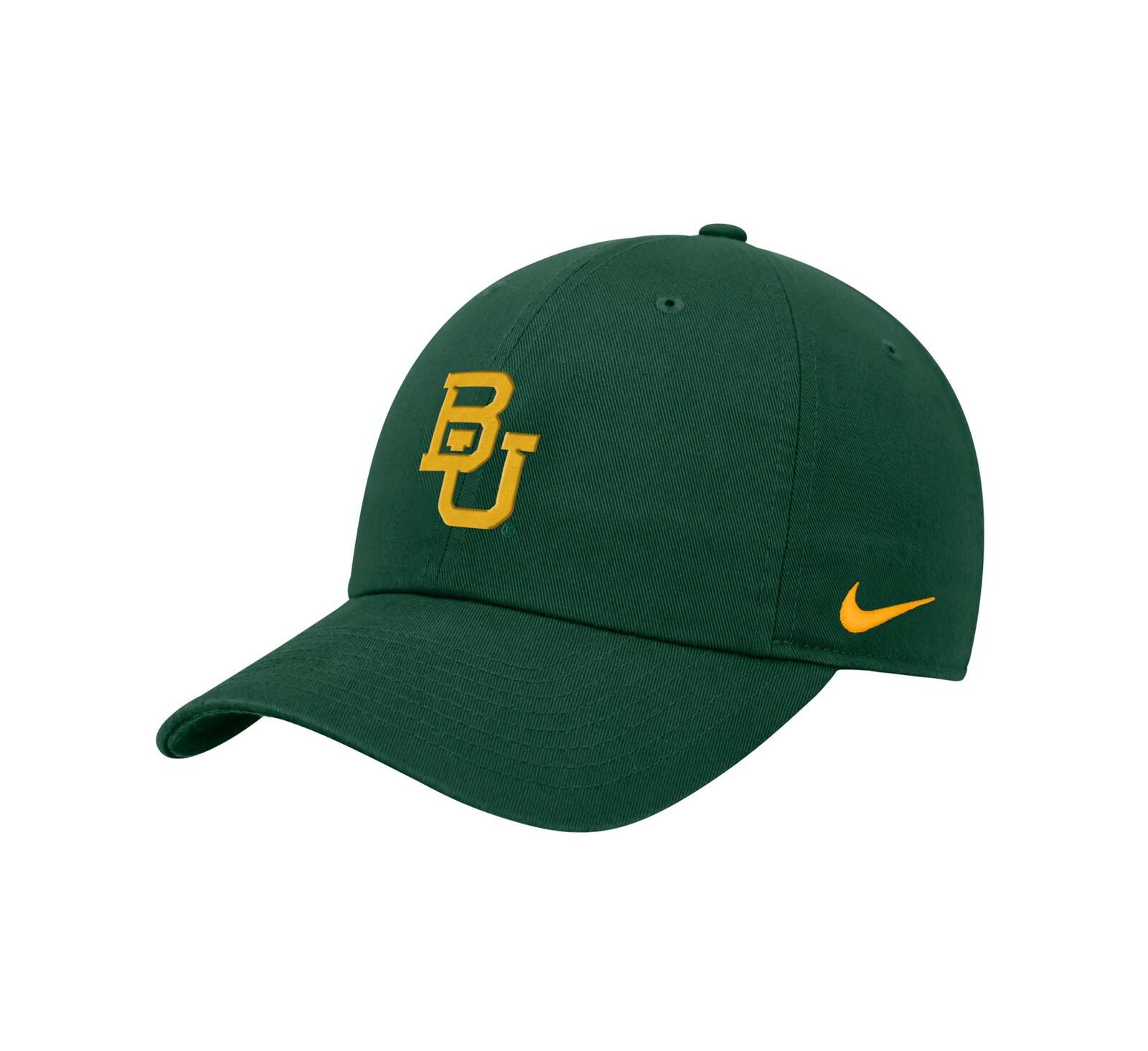Мужская регулируемая кепка Nike Baylor Bears Club зеленого цвета
