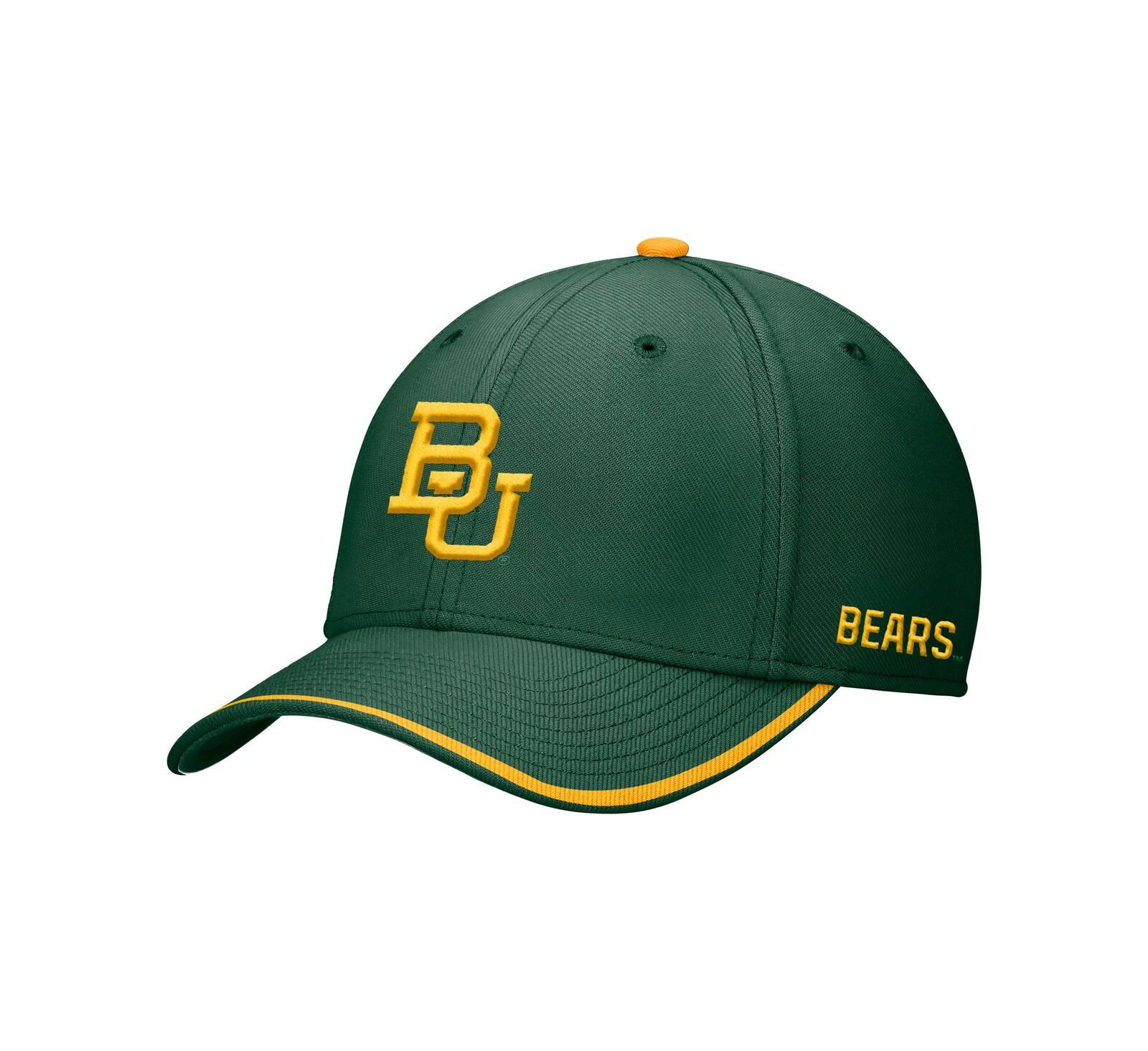 Мужская кепка Nike Baylor Bears Rise Performance Flex зеленого цвета