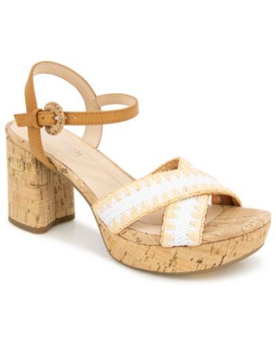 Женские сандалии на платформе Kenneth Cole Reaction Women's Reeva Raffia