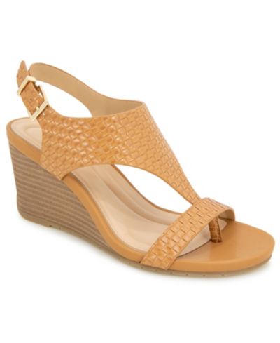 Kenneth Cole Reaction Женский Greatly Thong Almond Toe Wedge Sandals