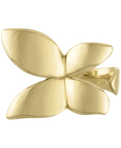 BEN ONI кольцо бабочка из позолоченной нержавеющей стали 18k Gold-Plated