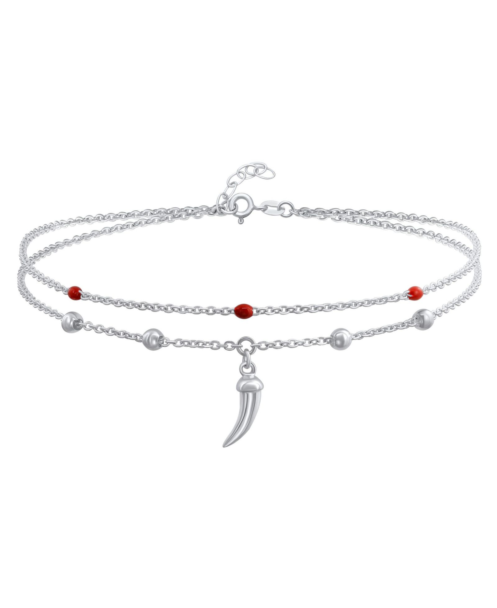 Браслет Bling Jewelry Cornicello Horn Chili Pepper