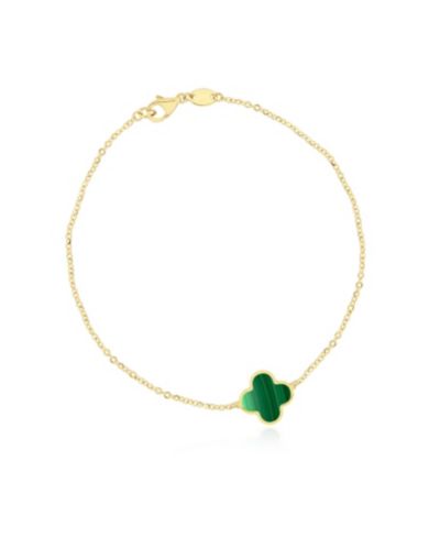 The Lovery Malachite браслет Single Clover