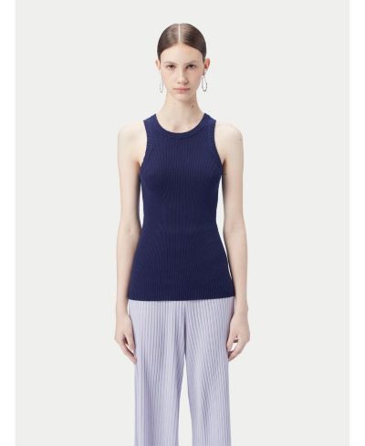 Топ Gobi Cashmere Women's 100% Ribbed Cotton Silk Cashmere Blend